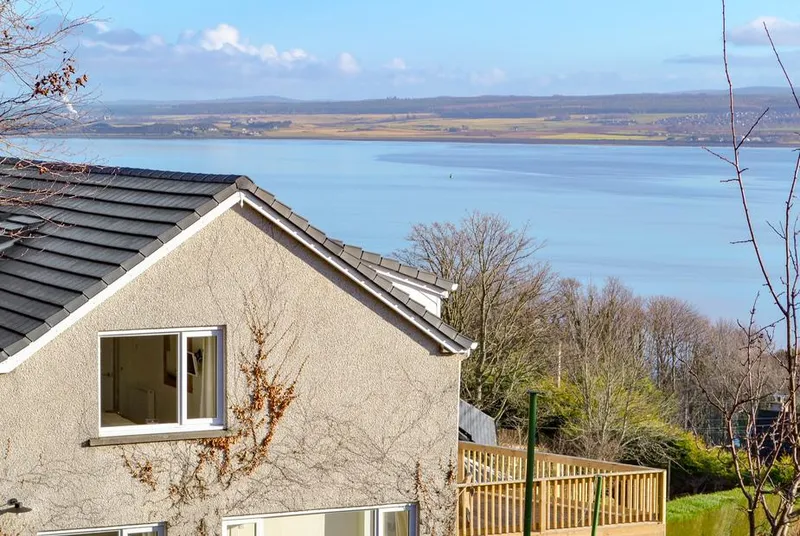 Balnacraig house exterior above the Moray Firth
