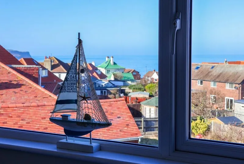 Beachcrest sea view over Sandsend rooftops