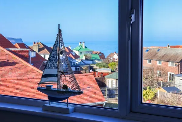 Beachcrest sea view over Sandsend rooftops