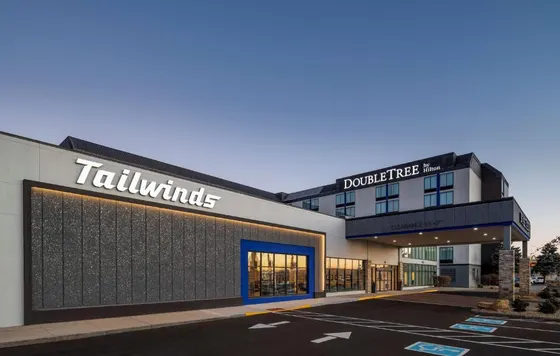 Rendering of the front of a building