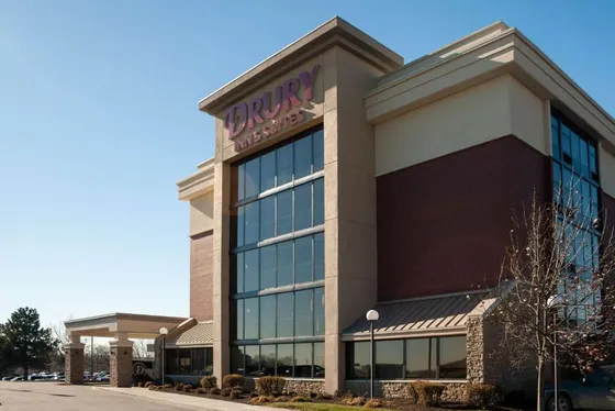 Building with a sign on the front of it