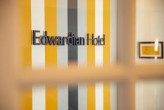 Door with the logo of the American house