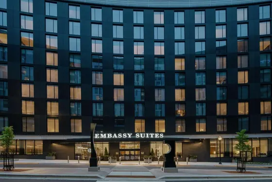 Exterior view of an embassy suites building