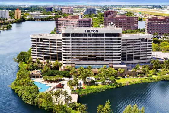 Aerial view of the hilton hawaiian village resort