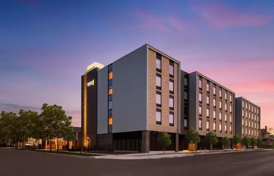 Architectural rendering of a building