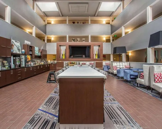 Pool table in the middle of a room
