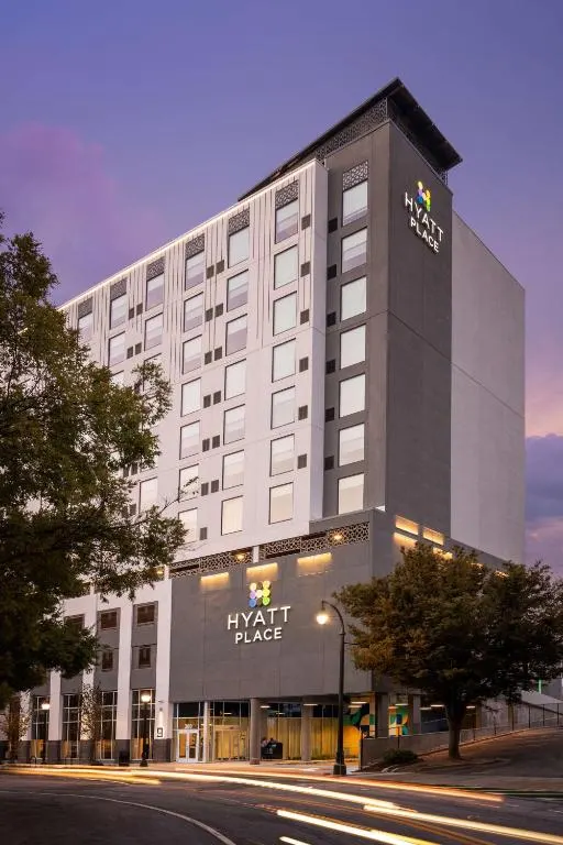 Large building with a harajack place sign on it