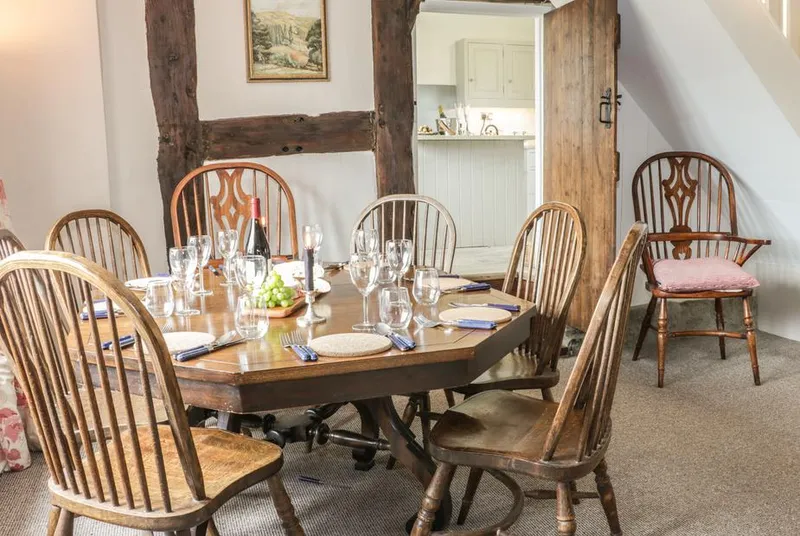 Lower Hodre bright farmhouse kitchen with island