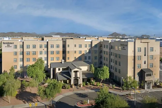 Aerial view of a building