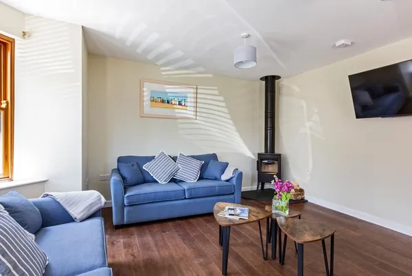 Rocky Close lounge with wood burner