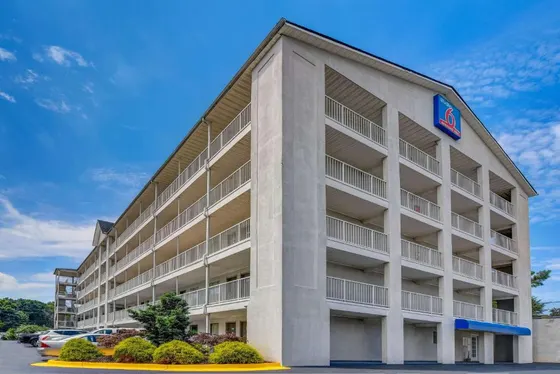 Building with a sign on the side of it