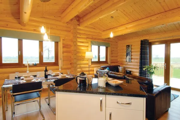Sunrise VIP open-plan lodge kitchen dining and lounge